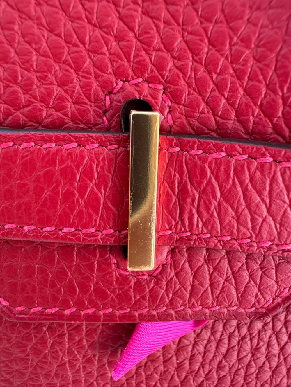 Hermès Red Birkin 30, Clemence - Picture 14 of 16